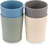 WeeSprout Bamboo Toddler Cups - 4 pc Set (10 fl oz), Organic & Non-Plastic Cup Pack for Toddlers