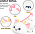Onsoyours Chubby Dragon Stuffed Animal, Soft Huggable Plush Pillow, Kawaii Cute White Dragon Toy (10")