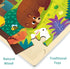 Unique Shape 24 Piece Jigsaw Puzzles for Kids Ages 3-5, Forest Animals, Wooden Puzzle with Storage Tray