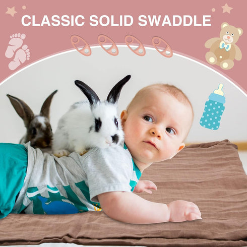 47 47 Inches x Muslin Swaddle Blankets Cotton Newborn Receiving Blankets Breathable Colorful Baby Swaddle Soft Baby
