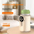 NOENNULL Portable Bottle Warmer for Travel Rapid Warming Cordless Milk Warmer Battery Powered Temperature Display Baby