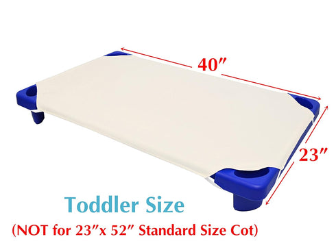 American Baby Company 100% Natural Cotton Percale Toddler Cot Sheet - 23" x 40", Soft & Breathable for Daycare (Cream)
