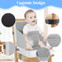 Toddler Booster Seat for Kitchen Chair Dining Table, PU Waterproof Strong Support Portable Booster Chair for Toddlers