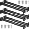 Outdoor Black Monkey Bars: Set of 6 for Backyard Swing Set, Playground Kids Safety Climbing Handle Bars