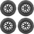 Alomejor 4 Pack RC Truck Tires, Universal Rubber Wheels for 1/14, 1/16 and 1/18 Scale