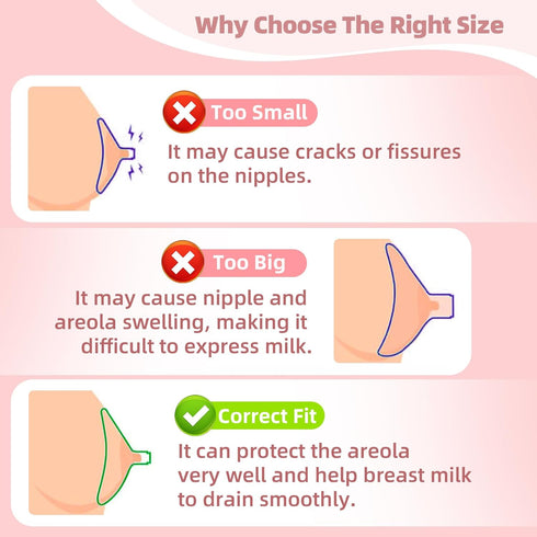 Nipple Measurement Tool for Flanges, Nipple Ruler for Flange Sizing, Silicone & Soft Nipple Sizer for Flanges for New