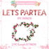 LaVenty 12 PCS LET'S PAR TEA Balloons, Tea Party Birthday Banner Decorations, Baby Shower First Birthday Decoration