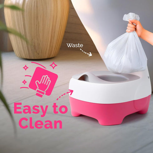 KARBETT 1-5 Toddler Potty Training Toilet with Flushing Sounds, Removable Lid, and Soft Cushion - Potty Training Toilet
