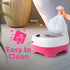 KARBETT 1-5 Toddler Potty Training Toilet with Flushing Sounds, Removable Lid, and Soft Cushion - Potty Training Toilet