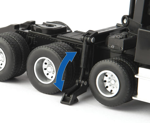 ERTL Freightliner 122SD Logging Truck Toy, 1:32 Scale with Trailer and Logs for Toddlers