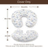 KuphiL10C Plane Cloud Star Pattern Nursing Pillow Cover, Unisex Hot Air Balloon Transportation Theme Removable