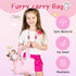 Unicorn Doll Stuffed Animal Toys for Girls, Ballerina Doll with Plush Carrier Bag, 3 Set Accessories