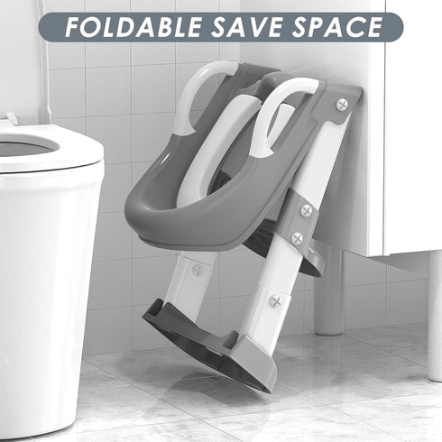 Zieyeen Potty Training Seat with Step Stool Ladder, Toddler Potty Training Toilet for Boys Kids, Potty Chair Adjustable