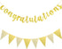 Boao Glitter Congratulations Banner, 10 ft Congrats Garland for Graduation, Wedding, Retirement, Baby Shower, Birthday