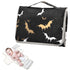 Kigai Black Bat Portable Diaper Changing Pad, Travel Diaper Changing Pad for Newborn, Foldable Waterproof Baby Changing