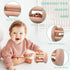6 Set- 0-6 0-6 Pieces Toy Wooden Baby Toys for Babies Months,Wooden Toys for Babies Rattles with Bells,Wooden Rattles