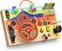 Montessori Wooden Busy Board with Steering Wheel & Driving Toys - Sensory
