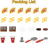 Set Set Playset 3+ deAO Pizza Play with Coffee Maker Machine Cash Register Pretend Play Food Kitchen Accessories Gifts