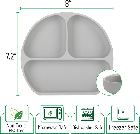 Mr. Pen- Silicone Suction Plates for Toddlers, Baby, Kids, with Suction by Mr. Pen