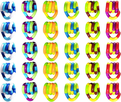 Generic 20 PCS Quiet Twisty Fidget Toys for Unique Fidget Experience, Anti Anxiety Sensory Toys Combine into New