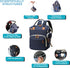 Sweet BB Backpack Baby Diaper with Changing Pad, Waterproof, USB Port, Large Capacity (Blue)