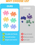 NiToy 100PCS 3+, Snowflake Interlocking Building Block Educational Toy for Kids Ages Multi-Color Solid Plastic Early
