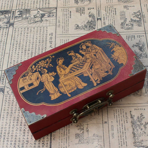 Vintage Chinese Terracotta Warrior Chess Set - 32 Wood Table Chess Games Gift