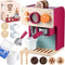 GAGAKU Wooden Coffee Machine Toy for Toddlers, Montessori Learning Toys for 3