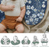 Summer Wonderful Flowers Baby Nursing Pillow Covers for Boy Girl Vintage Blue Floral Nursing Pillow Slipcovers