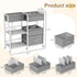 Novvia 3 Baby Diaper Caddy Organizer and Storage, Tier Rolling Cart with Dividers and Drawers, Mobile Utility Cart
