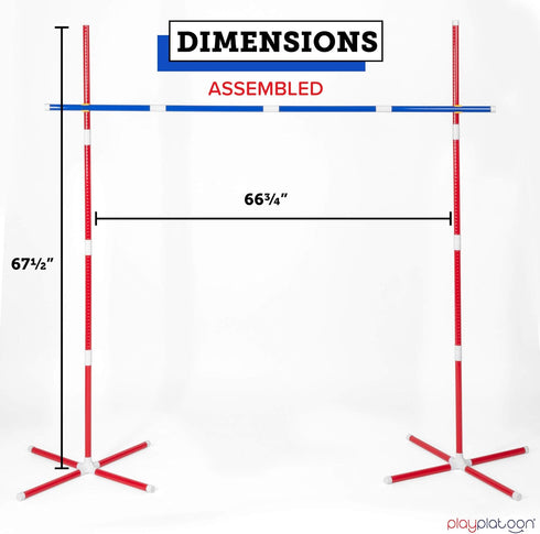 Limbo Game Set for Adults & Kids - Play Platoon Yard Game for Outdoor Luau Party
