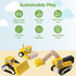 Set Set PlanToys Road Construction Wooden Montessori Imaginative and Fine Motor Play Toy | Coordination, Creativity