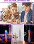 Led Canton Tower Model DIY Electronic Kit, LED Cube Model Handmade Soldering Project Kit, Height 38cm.