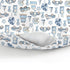 Watercolor Blue Racing Baby Nursing Pillow Covers for Boy Blue Racecar Balloon Stars Cake Nursing Pillowcase