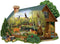 Bits and Pieces 300 Piece Jigsaw Puzzle for Adults - Cabin in The Wild by Artist Thomas Wood, 20" x 27"