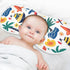 PaChyLuu 1 Pack 22 11 Inch Cute Cartoon Beach Theme Muslin Burp Cloths Cotton Absorbent Baby Burping Rags for Boys