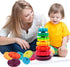 Baby Spin Stack Toy, Premium Stacking Toy for Toddlers, Educational Learning Toy for 1-3 Year Old Birthday Gifts