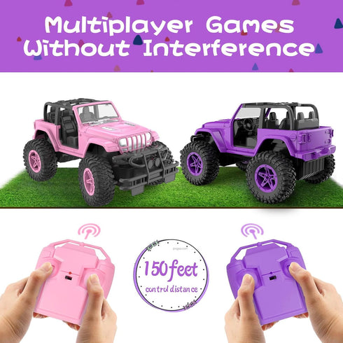 NQD RC Cars 1:16 Scale Jeep, 80 Min Playtime 2.4GHz Off-Road Trucks for Toddlers Girls Kids Teens