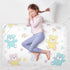 siphylline 52" 34" Cartoon Cute Colorful Teddy Bear Extra Large Resuable Potty Training Pee Pad Soft Absorbent Pads