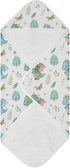 Burbuja 30x30 Cute Dragon Baby Bath Towel - Soft Absorbent Muslin Cotton Hooded Towel for Newborn Infant Toddler