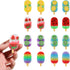 DOMG 16Pcs Ice Cream Erasers for Kids, Cute Fruit Shaped Fun Food Erasers for Classroom Rewards and Party Favors