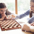 15 Inches Set (2 1) Packed -24 -2 Set AMEROUS Magnetic Wooden Chess & Checkers in - Folding Board -Gift Box Cherkers