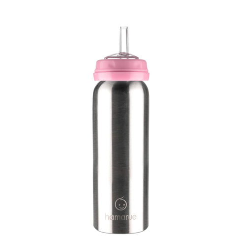 3-in-1 (8 oz Stainless Steel Sippy Cups for Toddlers | Non-Toxic Insulated Stainless Steel Baby Bottle | Straw Cup