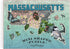 Galison - Massachusetts Mini Shaped Puzzle - 100 Jigsaw Pieces - Art by Wendy Gold - Great Gift!