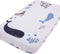 NoJo Seas The Day Fitted Crib Sheet - Multi Sea Animals Blue and White, 100% Cotton Photo Op
