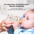 3 oz 0-6 2 Pack 4pcs Natural Nursing Glass Baby Bottle - with Anti-Colic Vent System - BPA-Free, with Slow Flow Nipple