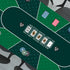 71" x 35" Poker Mat for Table - Smooth Water Repellent Surface, Nonslip Rubber Bottom, Green, Easy to Roll Up