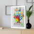 4 Family Handprint & Hand Casting Kit DIY Craft Keepsake with Wooden Frame, Non-Toxic Paints, Baby Footprin Kit Perfect