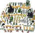250PCS Army Men Military Set, 3 Otters Action Figures and Accessories, World War II Army Men Toys for Boys