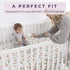 2 Pack Pobibaby - Premium Fitted Baby Girl Crib Sheets for Standard Crib Mattress - Ultra-Soft Cotton Blend, Safe